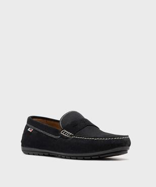 Mocassins en cuir velours homme - Tanéo vue2 - TANEO - GEMO