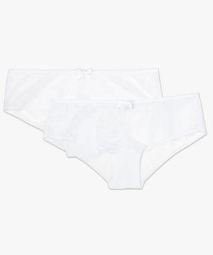 Shorty femme en dentelle et tulle (lot de 2) vue4 - GEMO(HOMWR FEM) - GEMO