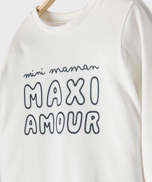 Tee-shirt manches longues à message bébé garçon vue2 - GEMO(BEBE DEBT) - GEMO