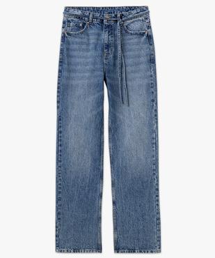 Jean Regular pleine longueur taille haute femme vue4 - GEMO 4G FEMME - GEMO
