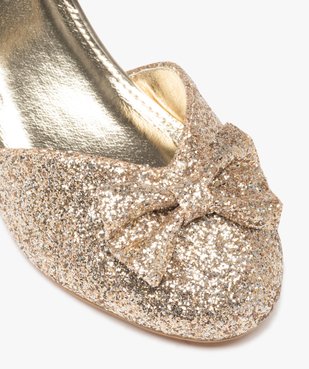 Babies fille à talon dessus pailleté avec nœud décoratif vue6 - GEMO (ENFANT) - GEMO