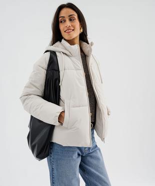 Doudoune à capuche et col montant femme vue6 - GEMO 4G FEMME - GEMO