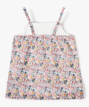 Top fille à fines bretelles et volants motif fleuri vue3 - GEMO (ENFANT) - GEMO