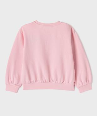 Sweat ample imprimé avec encolure élastiquée fille vue3 - GEMO 4G FILLE - GEMO