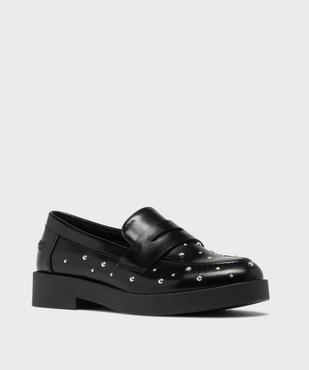 Mocassins avec clous métalliques sur semelle plateforme femme - Follow Me vue2 - FOLLOW ME - GEMO