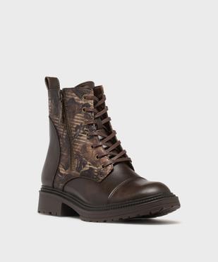 Boots avec tige fantaisie femme - EMILIA ROSA vue2 - EMILIA ROSA - GEMO