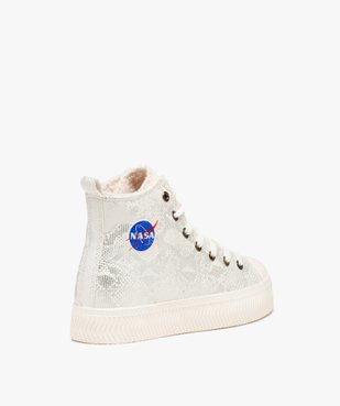 Baskets femme montantes à motifs fourrées Sherpa - Nasa vue4 - NASA - GEMO