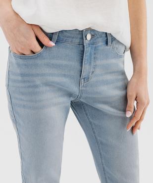Pantacourt en jean stretch coupe slim femme vue2 - GEMO(FEMME PAP) - GEMO