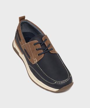 Chaussures bateau à lacets semelle sport homme - Urban Steps vue5 - URBAN STEPS - GEMO