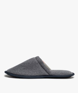 Chaussons homme mules plates en jersey côtelé vue3 - GEMO(HOMWR HOM) - GEMO