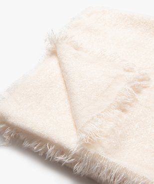 Foulard carré en maille texturée unie femme vue2 - GEMO (ACCESS) - GEMO