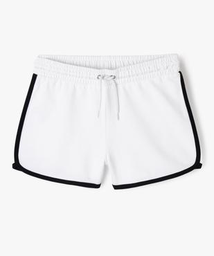 Short en maille avec biais contrastants fille vue5 - GEMO 4G FILLE - GEMO