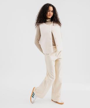 Veste sans manches en sherpa femme vue5 - GEMO 4G FEMME - GEMO