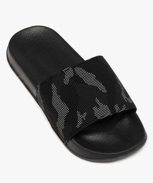 Mules de piscine à motif camouflage homme vue5 - GEMO (PLAGE) - GEMO