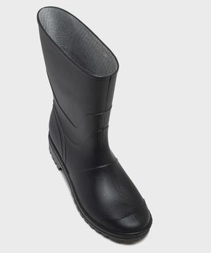 Bottes de pluie unies à semelle crantée homme vue5 - URBAN STEPS - GEMO
