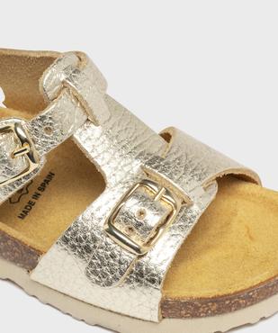 Sandales premiers pas en cuir bébé fille - Na! vue6 - NA! GEMO FOR GOOD - GEMO