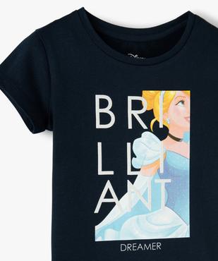 Tee-shirt fille à manches courtes avec motif pailleté - Disney vue2 - GEMO