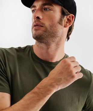 Tee-shirt à manches courtes et col rond homme vue6 - GEMO 4G HOMME - GEMO