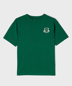 Tee-shirt manches courtes motif poitrine et dos garçon vue1 - GEMO 4G GARCON - GEMO