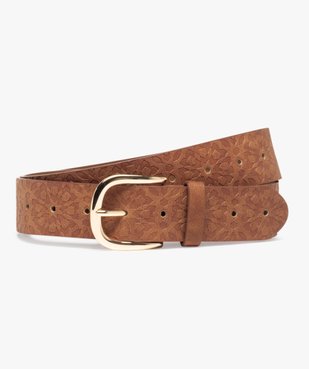 Ceinture à motifs en relief look bohème femme vue1 - GEMO (ACCESS) - GEMO