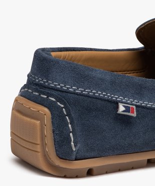Mocassins homme unis en cuir velours vue6 - URBAN STEPS GEMO FOR GOOD - GEMO