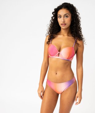 Bas de maillot de bain aux reflets scintillants femme vue3 - GEMO 4G FEMME - GEMO