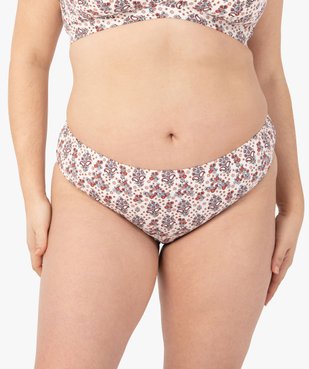 Bas de maillot de bain femme grande taille forme culotte vue2 - GEMO (PLAGE) - GEMO