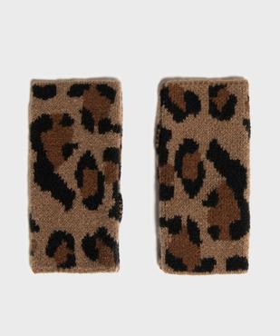 Mitaines à motif léopard femme vue1 - GEMO (ACCESS) - GEMO
