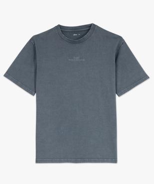 Tee-shirt à manches courtes oversize avec message brodé femme vue4 - GEMO(FEMME PAP) - GEMO