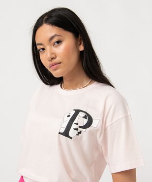 Tee-shirt à manches courtes motif Pikachu femme - Pokemon vue2 - POKEMON - GEMO