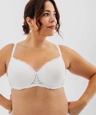 Soutien-gorge emboitant à armatures en dentelle grande taille vue10 - GEMO(HOMWR FEM) - GEMO