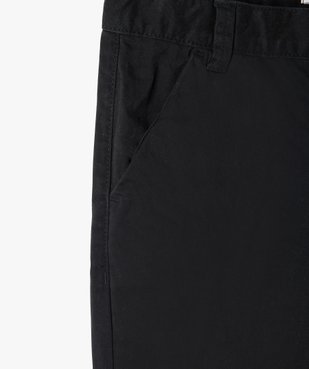Pantalon garçon chino uni à revers vue3 - GEMO 4G GARCON - GEMO