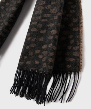 Écharpe jacquard réversible à motif fantaisie femme vue2 - GEMO (ACCESS) - GEMO
