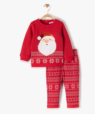 Ensemble bébé 2 pièces sweat + legging  en molleton chaud spécial Noël vue1 - GEMO 4G BEBE - GEMO
