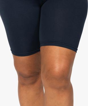 Short femme grande taille en maille à taille élastiquée vue2 - GEMO 4G GT - GEMO
