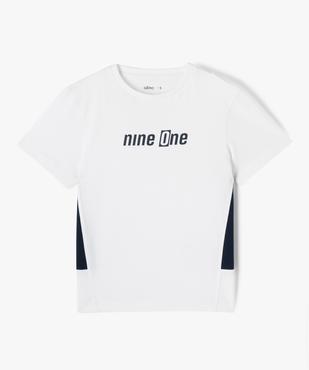 Tee-shirt bicolore imprimé garçon vue1 - GEMO (ENFANT) - GEMO