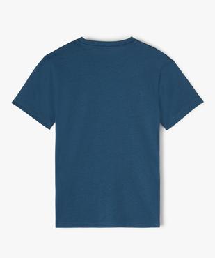 Tee-shirt à manches courtes uni garçon vue3 - GEMO (JUNIOR) - GEMO