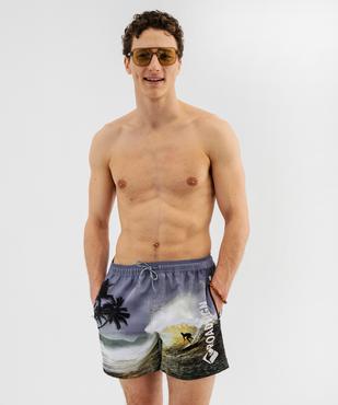 Short de bain imprimé surf homme - Roadsign vue1 - ROADSIGN GEMO FOR GOOD D - GEMO