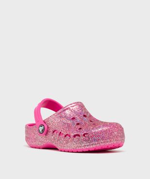 Sabots souples pailletés dessus perforé fille - Crocs vue2 - CROCS - GEMO