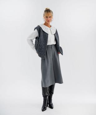 Chemise avec grand col en broderie anglaise femme vue5 - GEMO(FEMME PAP) - GEMO