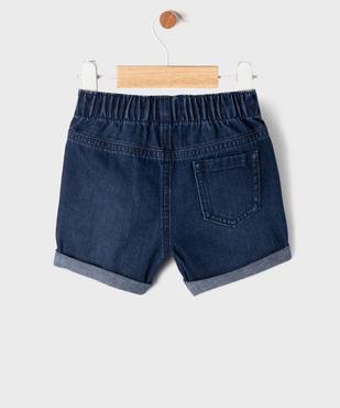 Short en jean avec taille ajustable bébé garçon vue3 - GEMO(BEBE DEBT) - GEMO