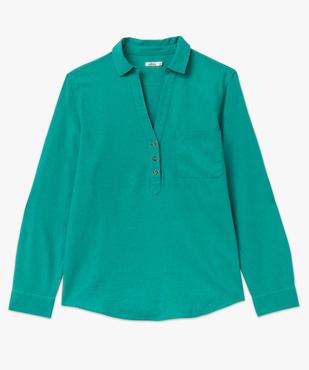 Chemise à manches longues contenant du lin femme vue4 - GEMO 4G FEMME - GEMO