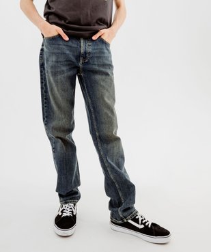 Jean coupe Regular coloris délavé homme vue2 - GEMO 4G HOMME - GEMO