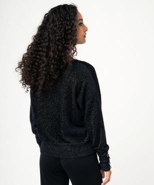Pull pailleté en maille ultra douce femme vue3 - GEMO(FEMME PAP) - GEMO