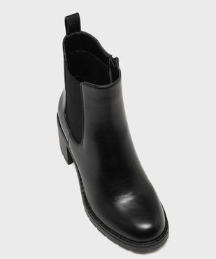 Boots Chelsea à semelle crantée chunky femme  vue5 - 5 MILES - GEMO