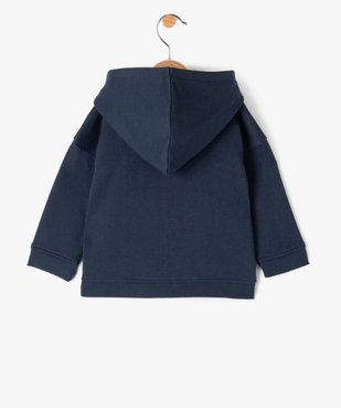 Sweat zippé molletonné à capuche bébé garçon vue3 - GEMO(BEBE DEBT) - GEMO