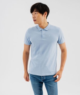 Polo à manches courtes en maille piquée homme vue1 - GEMO 4G HOMME - GEMO