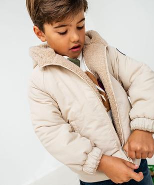 Sweat zippé à capuche réversible garçon vue2 - GEMO (ENFANT) - GEMO