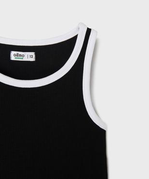 Robe débardeur en maille côtelée fille vue4 - GEMO 4G FILLE - GEMO