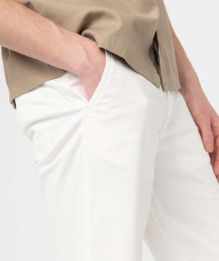 Bermuda coupe chino en toile stretch homme vue2 - GEMO 4G HOMME - GEMO